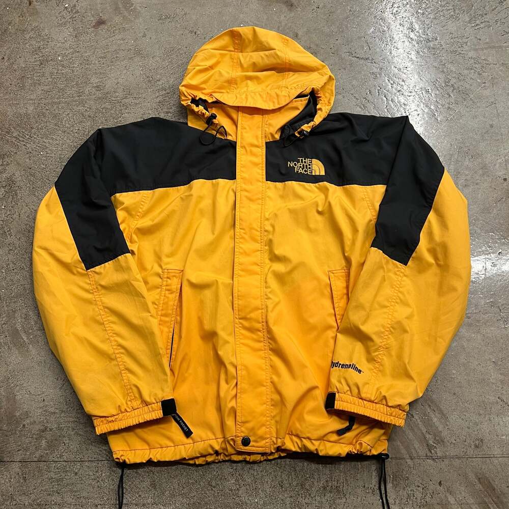 2000s The North Face Hydrenaline Yellow Black Jacket Mens Sz L
